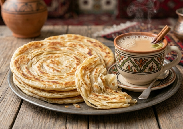 MILK TEA & AFG PARATHA
